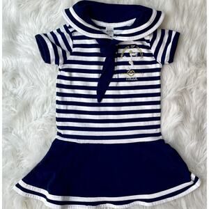 Venice Collection Baby Girl Nautical Sailor Dress 1-2Y Preppy Old Money Kid